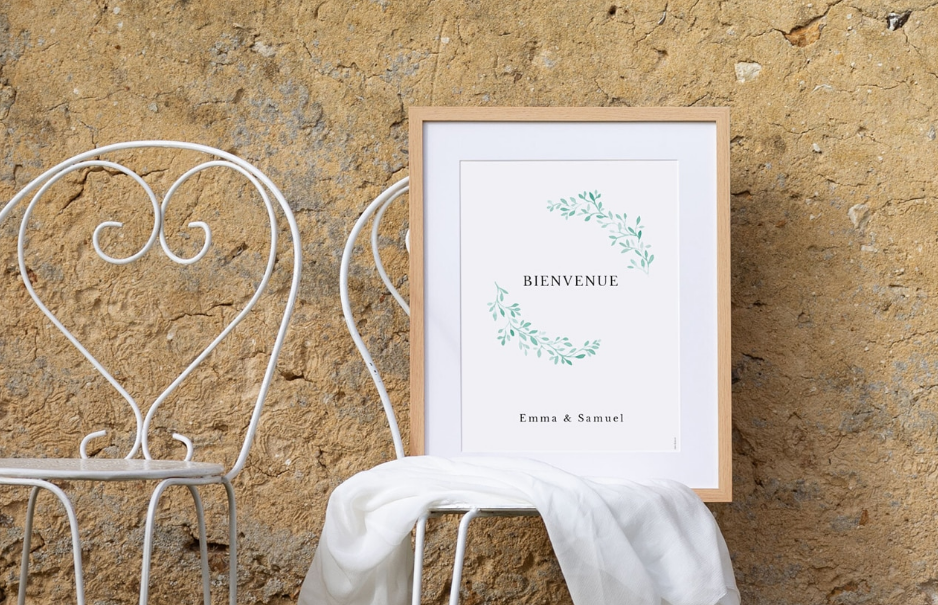 Panneau Bienvenue - Mariage